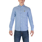 Camicia Elegante Blu in Cotone Organico