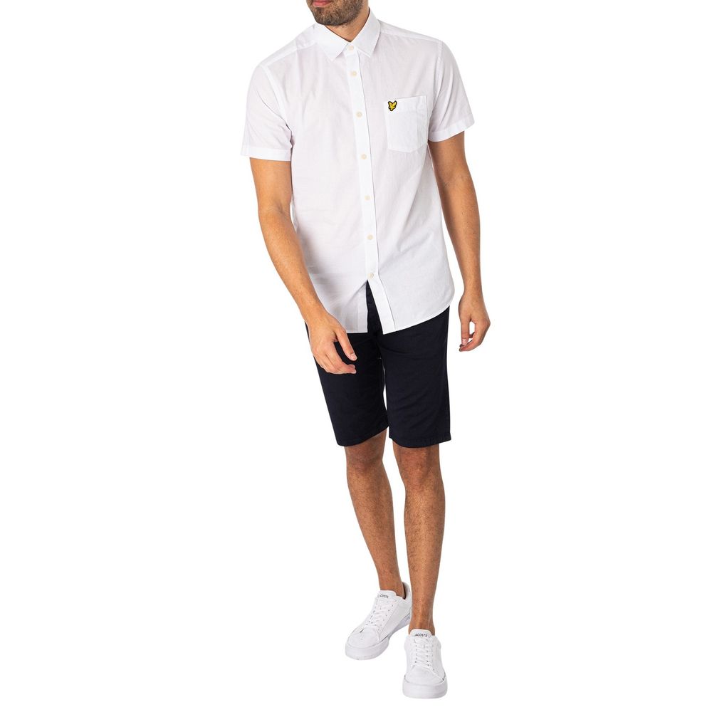 Bermudashorts aus blauer Baumwolle