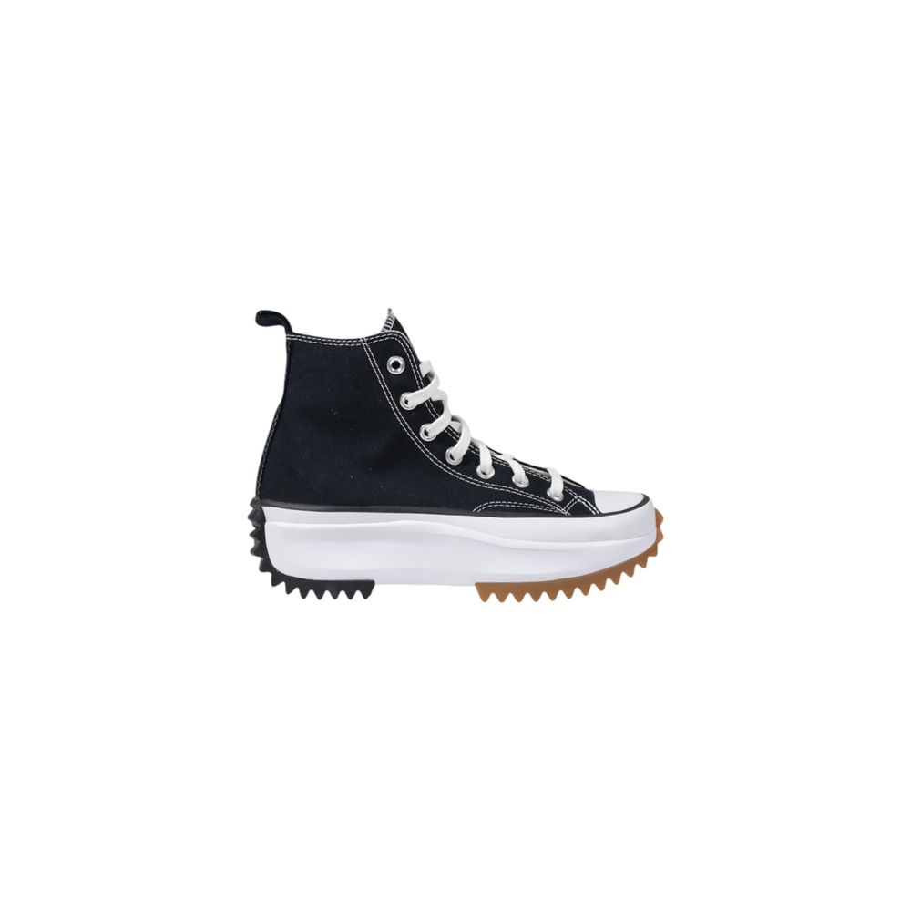 Scarpe da ginnastica grosse in tessuto bianco e nero