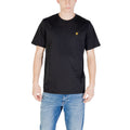 Schwarzes Baumwoll-T-Shirt