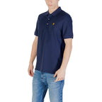 Blue Cotton Polo Shirt