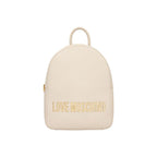 Beige Polyethylene Backpack
