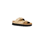Beige Synthetic Platform Sandals
