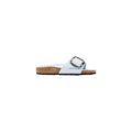 Blaue Sandalen aus Kunstleder