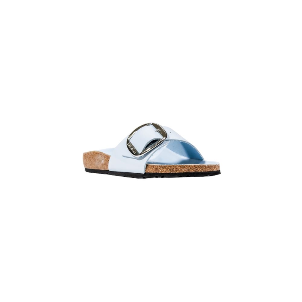 Blaue Sandalen aus Kunstleder