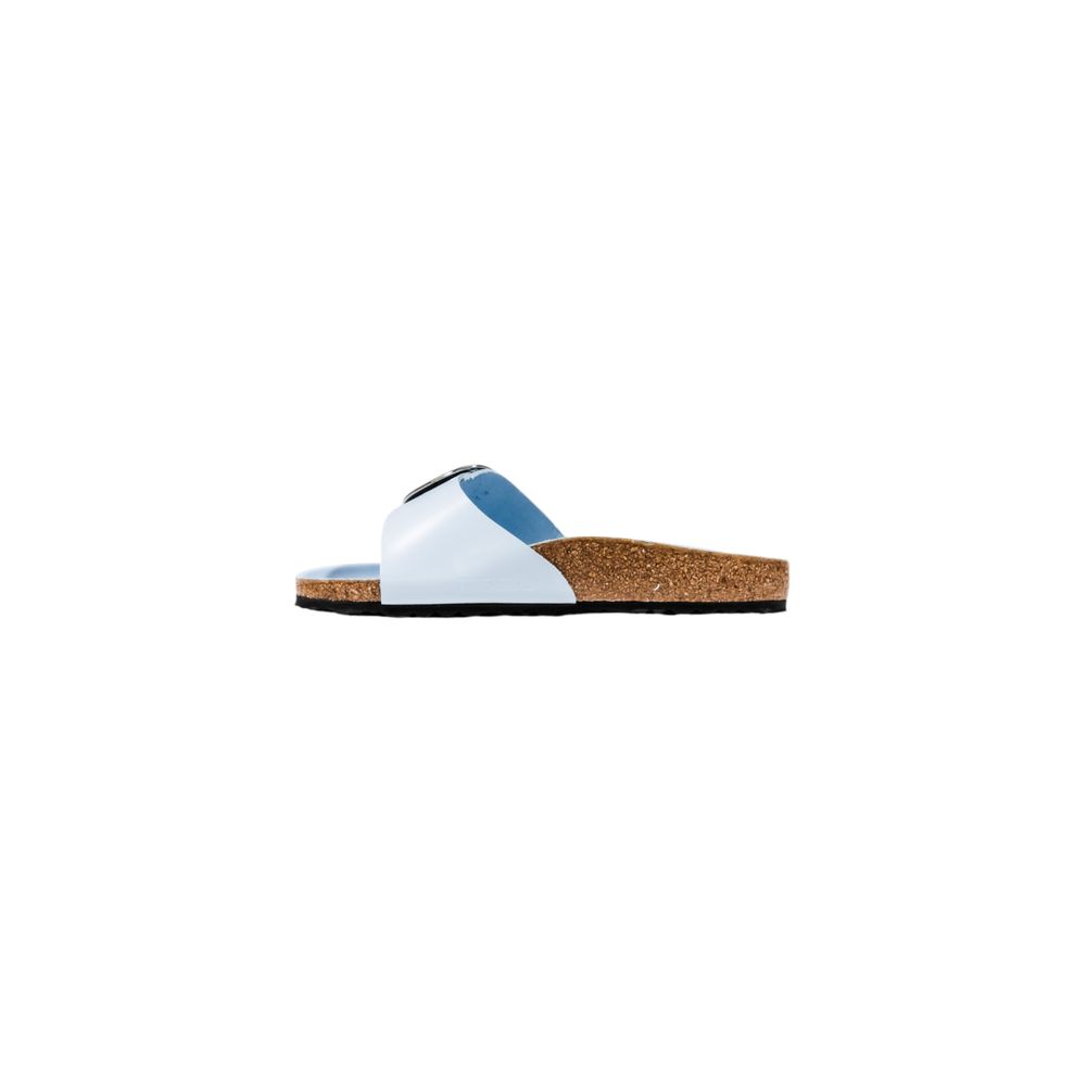 Blaue Sandalen aus Kunstleder
