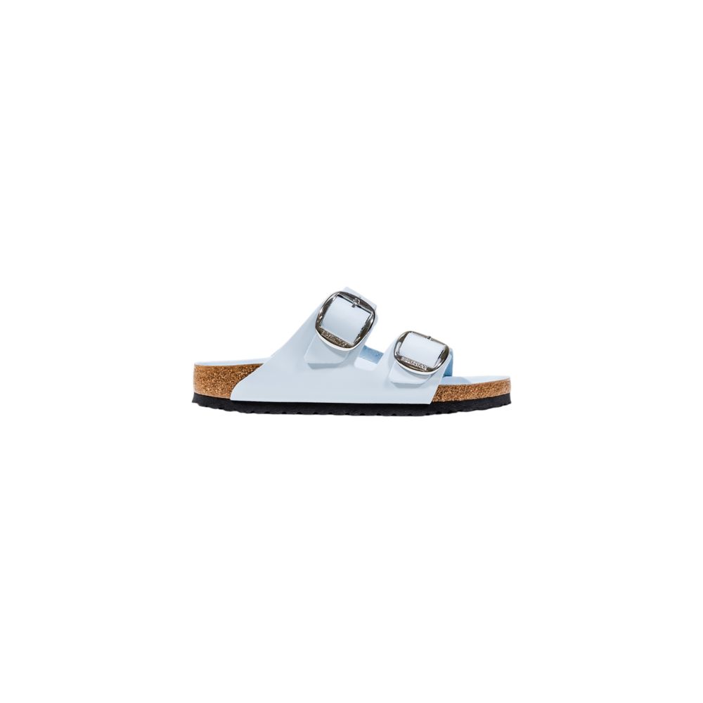 Badeschuhe aus blauem Kunstleder