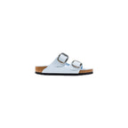 Badeschuhe aus blauem Kunstleder
