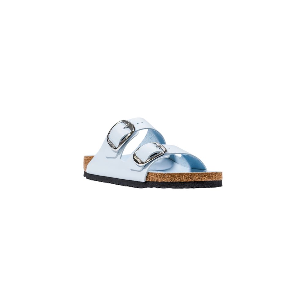 Badeschuhe aus blauem Kunstleder