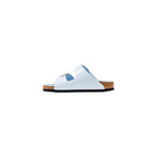 Badeschuhe aus blauem Kunstleder