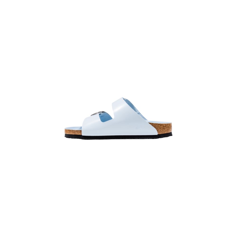 Badeschuhe aus blauem Kunstleder