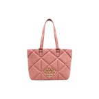 Handtasche aus pinkfarbenem Veloursleder