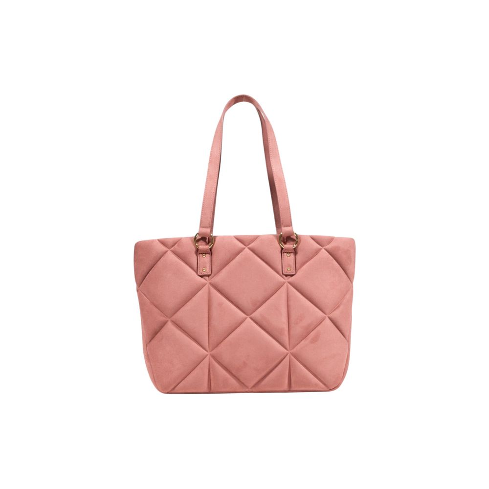 Handtasche aus pinkfarbenem Veloursleder