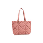 Handtasche aus pinkfarbenem Veloursleder