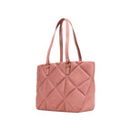 Handtasche aus pinkfarbenem Veloursleder