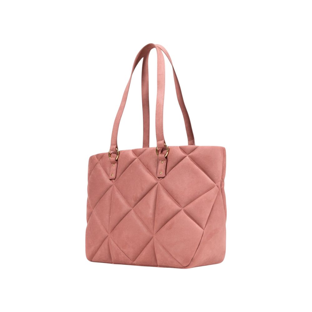 Handtasche aus pinkfarbenem Veloursleder