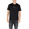 Schwarzes Baumwoll-T-Shirt