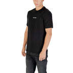 Schwarzes Baumwoll-T-Shirt