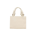 Beige Polyethylene Handbag