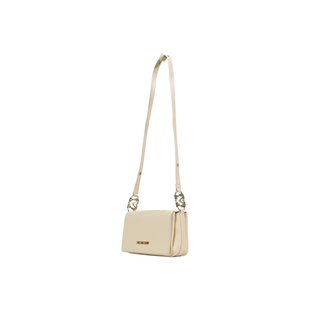 Beige Polyethylen-Handtasche