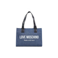 Handtasche aus blauer Baumwolle