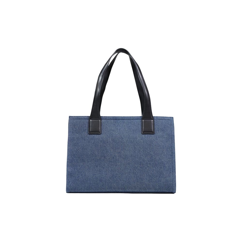 Handtasche aus blauer Baumwolle