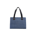 Handtasche aus blauer Baumwolle