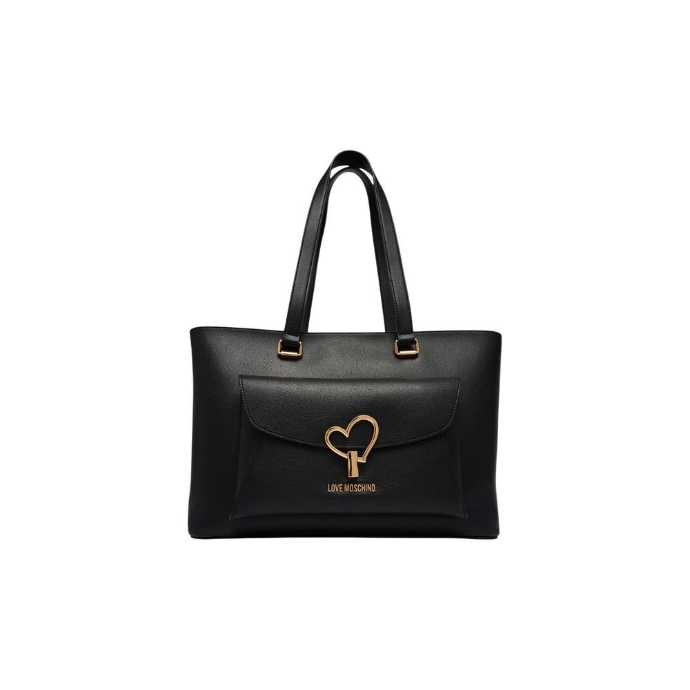 Schwarze Polyethylen-Handtasche