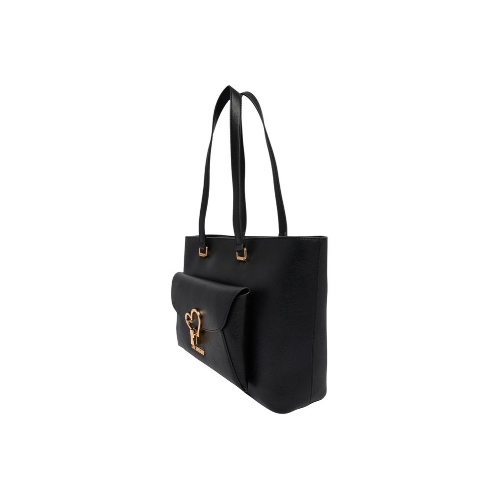 Schwarze Polyethylen-Handtasche