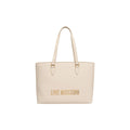 Beige Polyethylen-Handtasche