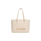 Beige Polyethylen-Handtasche