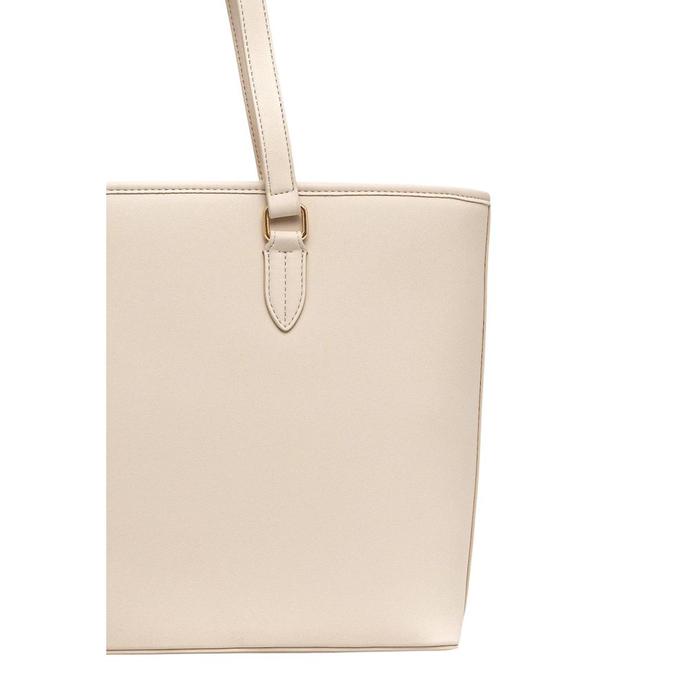 Beige Polyethylen-Handtasche