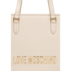 Beige Polyethylen-Handtasche
