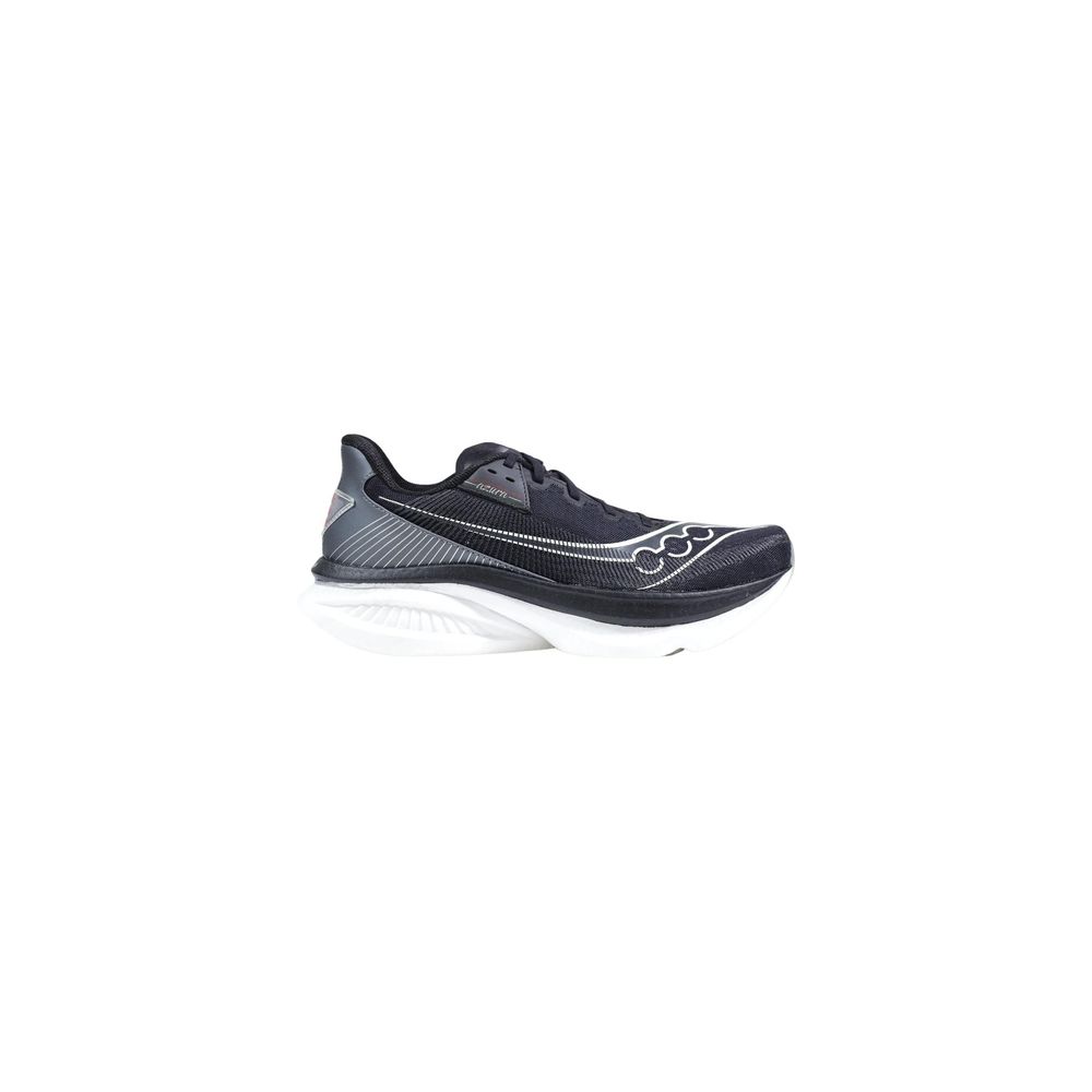 Schwarz-weiße sportliche Textilsneaker