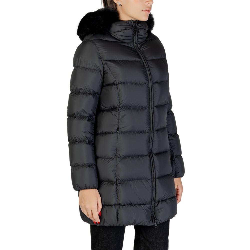 Black Polyester Coat