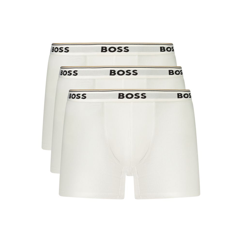 Weiße Baumwoll-Herren-Boxershort