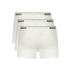 Weiße Baumwoll-Herren-Boxershort