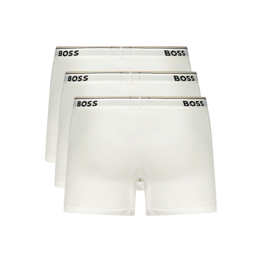 Weiße Baumwoll-Herren-Boxershort
