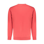 "Red Cotton Men Sweatshirt"