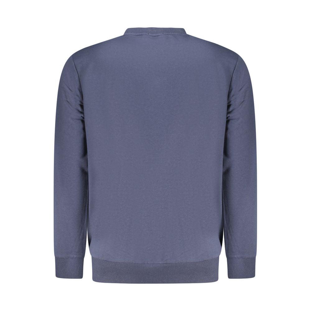 Felpa da uomo in cotone blu