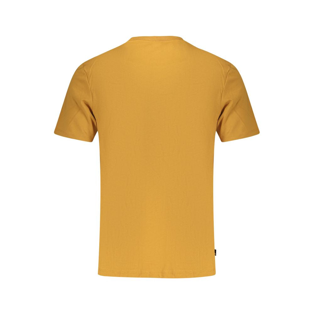 Brown Cotton Men's T-Shirt