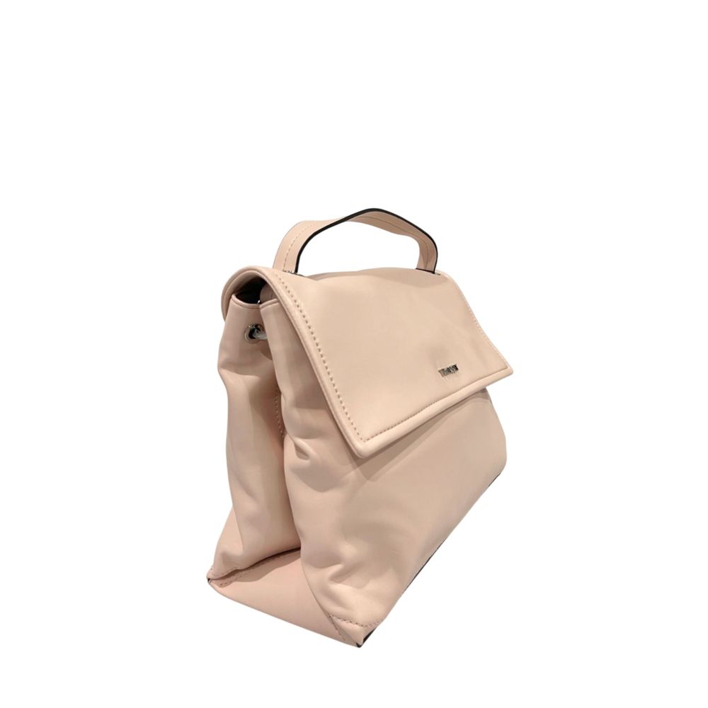 Handtasche für Damen aus rosafarbenem PU
