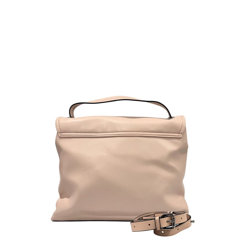 Handtasche für Damen aus rosafarbenem PU