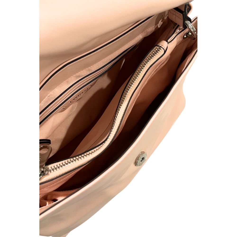 Handtasche für Damen aus rosafarbenem PU