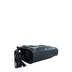 Damen-Schultertasche aus schwarzem PU