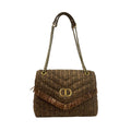 Brown Polypropylene Women Crossbody Bag