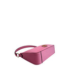 Schultertasche für Damen aus rosafarbenem PU