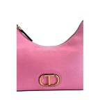 Schultertasche für Damen aus rosafarbenem PU