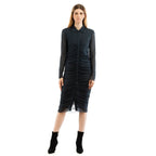 Blaues lässiges Kleid aus Polyester