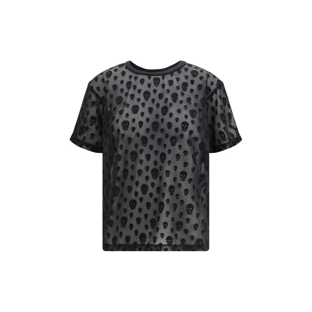 T-shirt in poliammide nera